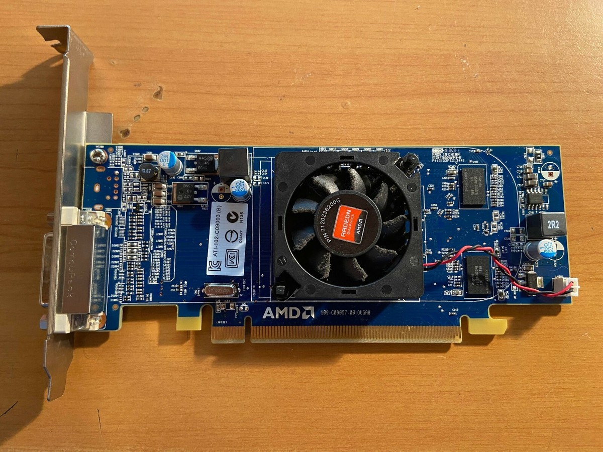 AMD Radeon HD 6350 Dual Monitor Display DMS59 VGA DVI Graphics Full Height  Card