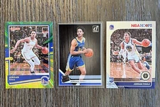 Jordan Poole RC Rookie Card 2019 Clearly Donruss Rated 76 Hoops Premium 223