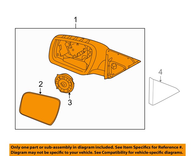 KIA OEM 1213 Soul Door Side Rear ViewMirror Assy Right 876202K831 eBay