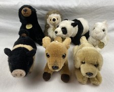 Aurora Miyoni Plush Hedgehog, Pig, Puppy, Bear, Bunny, Deer Stuffed Animal Lot
