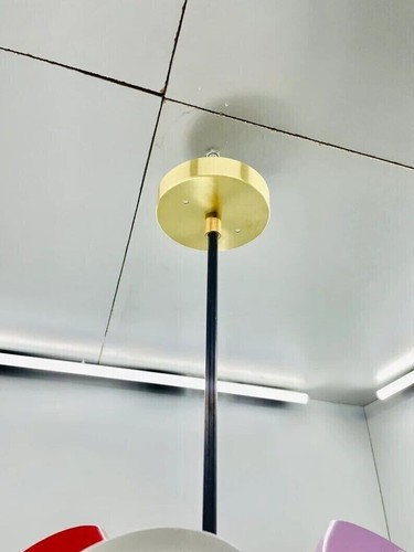 6 Leuchten schöner moderner bunter Sputnik Kronleuchter Mid Century Decke - Bild 4 von 6