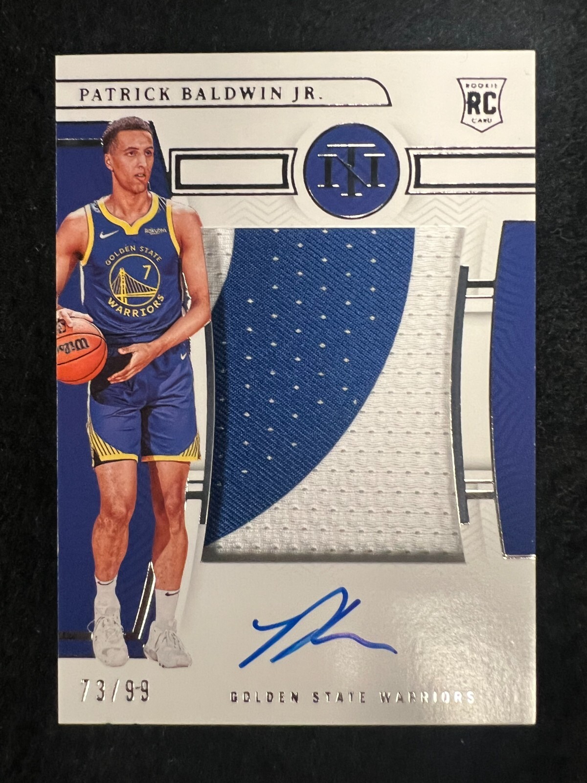 2022 National Treasures Patrick Baldwin Jr. Rookie Patch Auto #119 /99