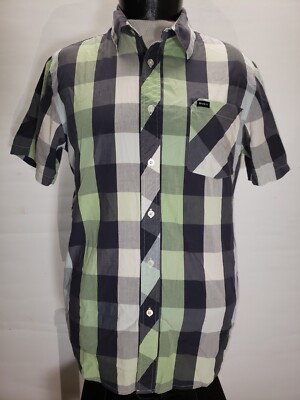 RVCA Mens medium M Button-up shirt Combine ship Discount