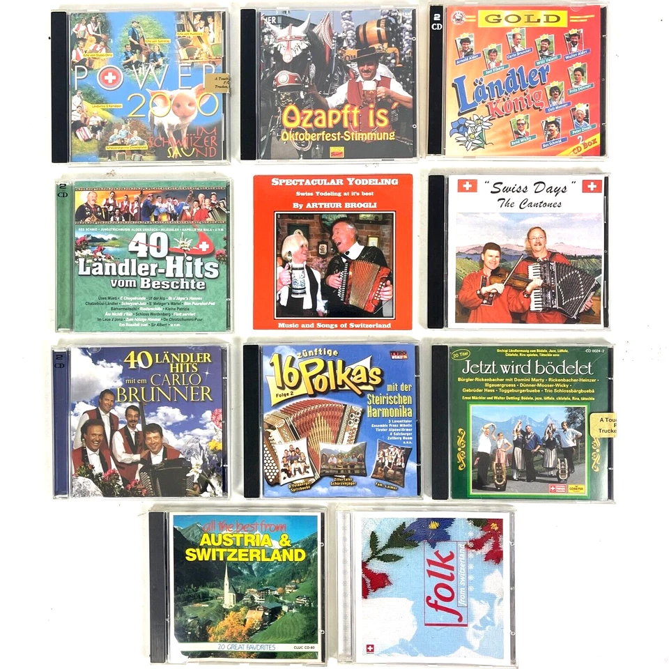 Swiss Austria Yodel Oktoberfest Polka 11 CD Bundle Landler Koinig Gold Folk HIts Foto 2 de 4