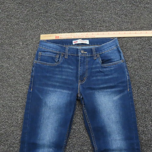 Levis 511 Jeans Boys Size 16 Blue Straight Cut Slim Fit Casual Denim Youth - Picture 2 of 10