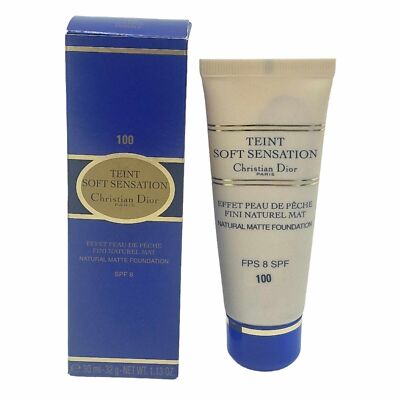 Christian Dior Teint Soft Matte Foundation Shade 100 Ivory - 30ml LSF 8
