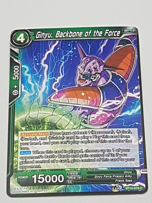 Dragon Ball TCG Einzelkarte Ginyu, Backbone of the Force Common NM