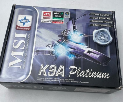 5/2 MSI Mainboard /K9A Platinum/ AM2 / Dual Core Cell /Dual PCI /Crossfire Ready
