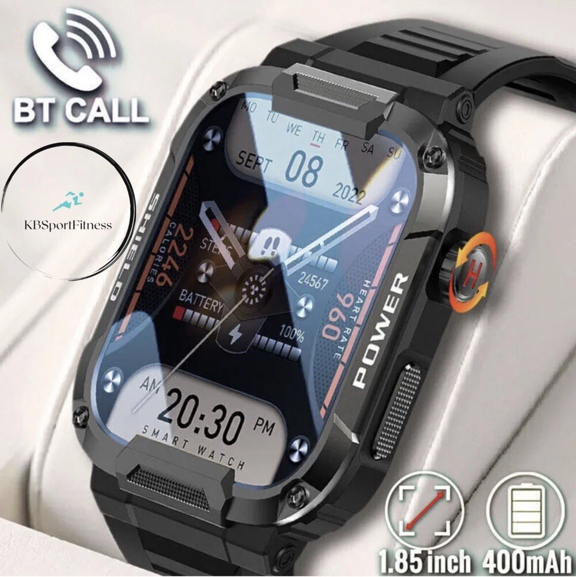 Smart Watch Men Fitness Tracker Heart Rate Bluetooth Call Women Sports Blood