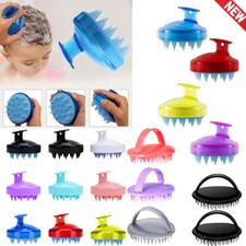 Silicone Scalp Shampoo Massage Brush Shower Washing Massager Head Hair Comb L
