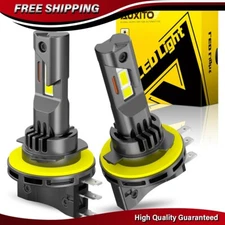 AUXITO H15 LED Bulbs Headlight High Beam DRL Conversion Kit 6500K White CANBUS