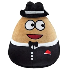 My Pet Alien Pou Black Hat 9 Inch Stuffed Animal Plush Toys Toddler Kids Doll