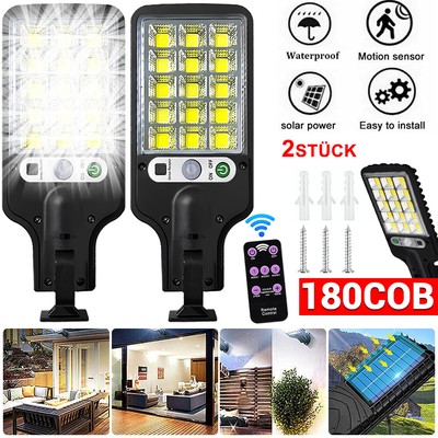 5000W LED Solar PIR Wall Light Security Street Outdoor Garden Lamp Motion Sensor