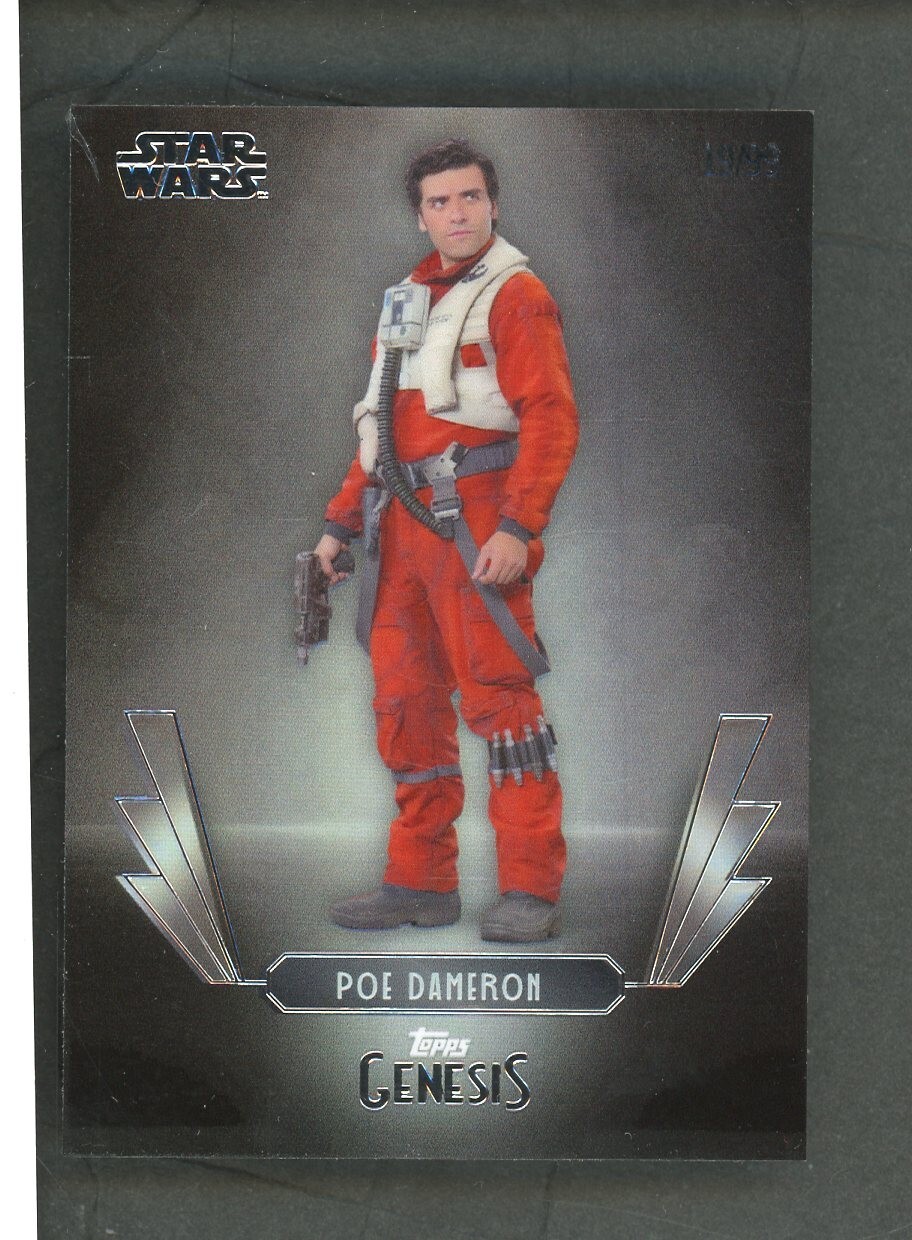 2025 Topps Disney Genesis poe dameron 19/99
