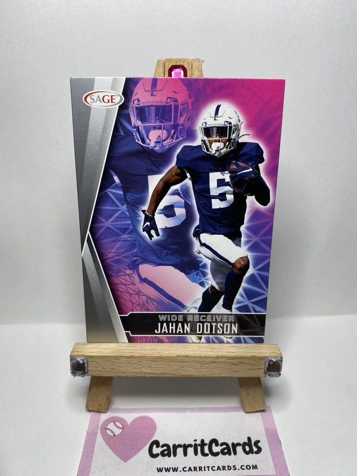 JAHAN DOTSON 2022 Sage Premier Draft SILVER Rookie #138 Washington Commanders - Image 3 of 4