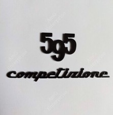 Abarth 595 Competition Black Sticker Logo Badge For Fiat 500 Abarth Black Abarth 595 Competition Black Sticker Logo Badge For Fiat 500 Abarth Black