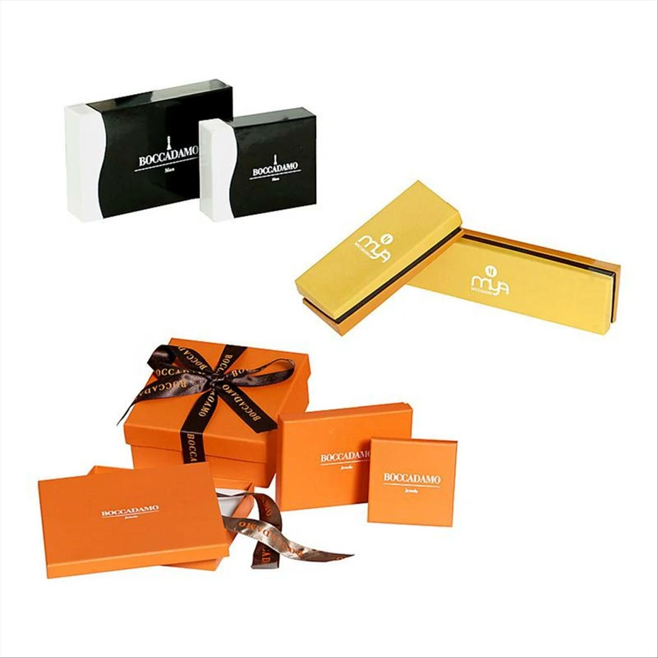 Collana Donna Boccadamo Sr-Gr06 In Bronzo Rosato Con Cuori E Boule Pave' Di Stra - Immagine 3 di 3