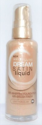 Maybelline Dream Satin Liquid Air-whipped Foundation Air-Brush Finish 004 Light