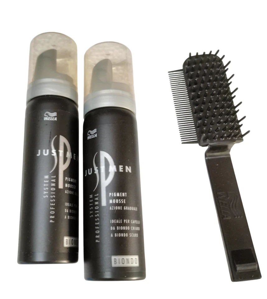 Wella System Professional Uomo Pigment Mousse Biondo 135 ml kit Tinta Colore - Immagine 2 di 4