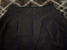 Fundamental Things Women  s pleated In Front, partial elastic Blue pants Size 12