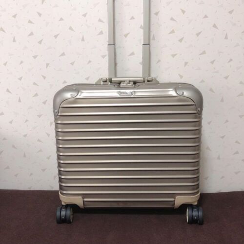 RIMOWA Topas furtif business chariot multiroues valise poignée or voyage - Photo 1/7