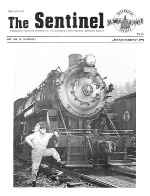 The Sentinel B&O Baltimore & Ohio V14 N1 1992 Old Main Line Way Freight Caboose