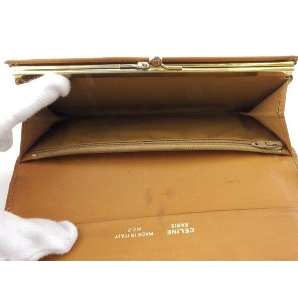 Celine long wallet macadam beige PVC x leather Authentic Celine long wallet macadam beige PVC x leather Authentic