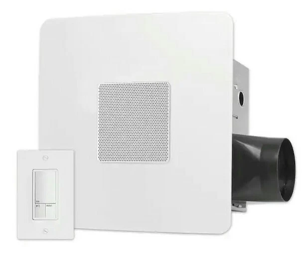 NEW! REVENT 80 CFM Exhaust Fan W/Smartphone Communication u0026amp;Bluetooth  Speaker | eBay