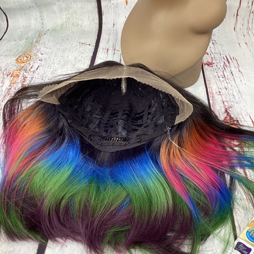 Peluca Bob Kimia DMC/UL Midnight Paradise 14"" parte profunda encaje frontal color B - Imagen 8 de 8
