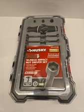 Husky Bite Metric Impact Ready Nut Driver Set With Cushion-grip Handle10-piece