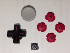 Nintendo 3DS XL Shell Replacement Original OEM Red Black White Restoration Kit