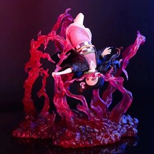 Demon Slayer Nezuko Kamado Action Figure | Collectible Anime Statue with Flame E