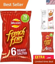 Deliciously Slim French Fries Ready Salted Crisps - 6 Pack for Healthy Snacking