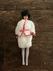 Vintage Barbie Doll Homemade Reproduction Snug Fuzz Mod Outfit Only White Pink