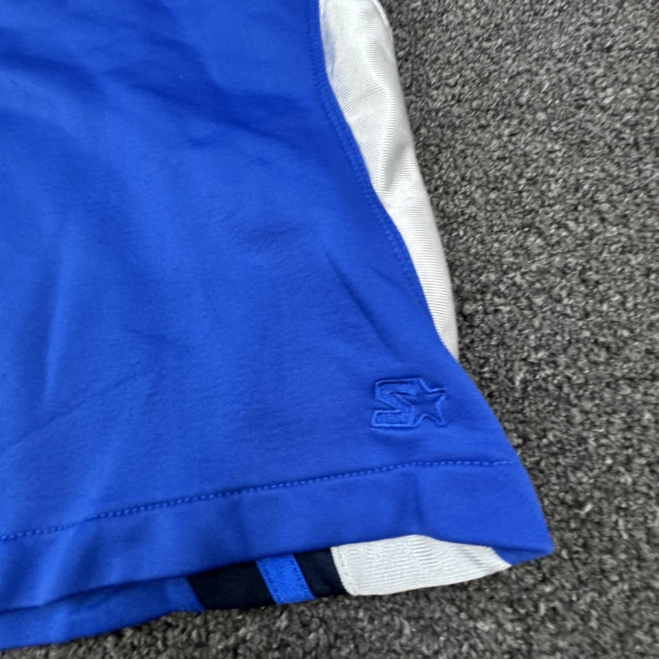 Мужские спортивные шорты Starter большие сине-белые в полоску спортивная одежда баскетбол тренажерный зал - Изображение 2 из 4