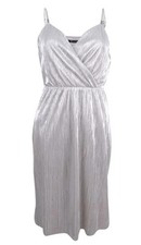 NWT $128.00 GUESS Women's Shimmer-Pleated Dress Size 8