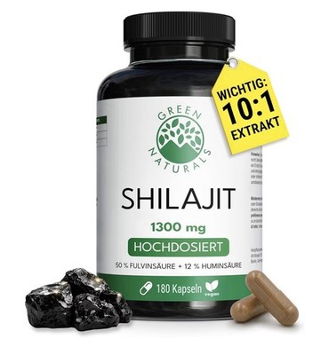 Green Naturals  Himalaya Shilajit 1300 mg   180 Kapseln