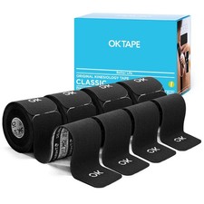 4 Rolls Kinesiology Tape Precut Cotton Elastic Athletic 2in x 16ft Black 1.97 per gallon