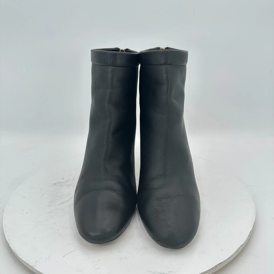 Nicholas Kirkwood Women Size EU 38 US 8 Black Leather Back Zip Heel Ankle Boot - Image 2 of 4