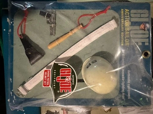 Gi Joe action sailor shore patrol helmet carded anniversary edition