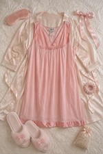Vintage Vanity Fair Coloratura 30-107 Pink Nylon Nightgown XL 44 Sleeveless