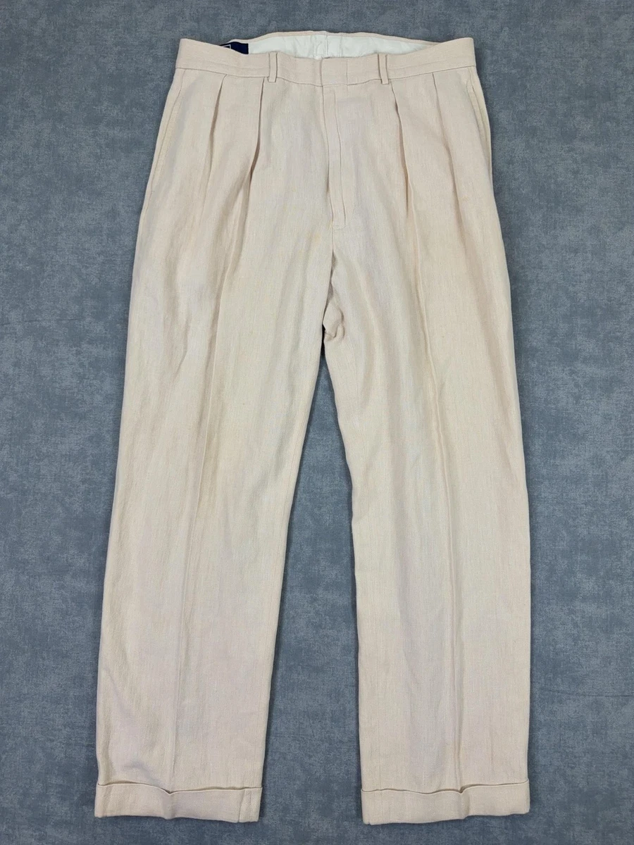 Polo Ralph Lauren Pleated Linen Pants for Men for sale | eBay