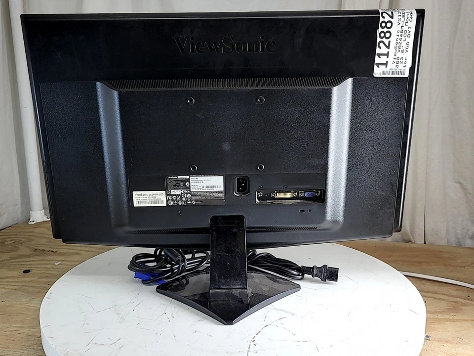 ViewSonic VS13860 VA2448M-LED 23.6" LCD Monitor VGA DVI GRADE B - Image 4 of 4