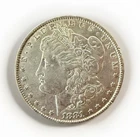 1881-P Morgan Silver Dollar Coin Cleaned AU Nice Book Filler Good Details