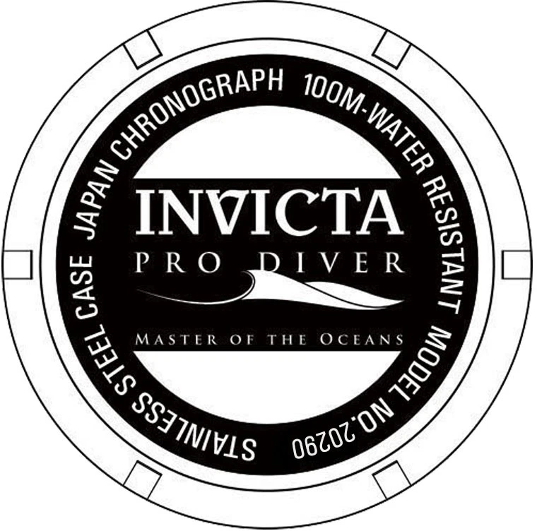 Reloj Invicta Hombre Pro Diver Cuarzo Cronógrafo Bisel Negro Blanco Silicona 20290 Foto 3 de 4