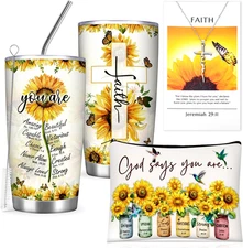 Inspirational Christian Gifts for Women - Sunflower Birthday Gift Box