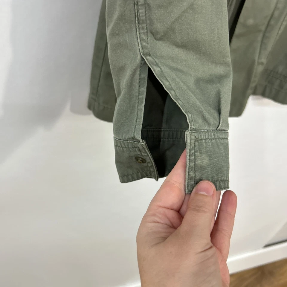 Chaqueta utilitaria Mudd verde militar con tachuelas S chaqueta militar grunge ropa de calle núcleo Foto 2 de 4