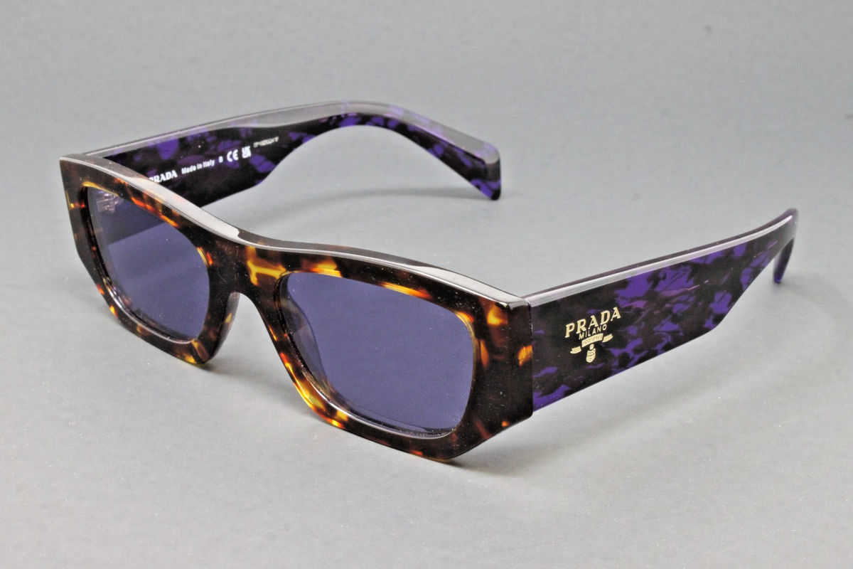 Prada Sunglasses PRA01S 14O50B Havana 53mm Women's Rectangular