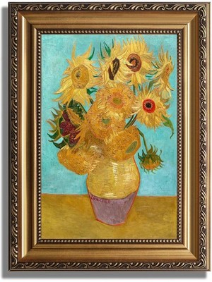 ASTRDECOR Van Gogh Wall Art: Vintage Sunflowers Art Prints, Impressionist Flo...