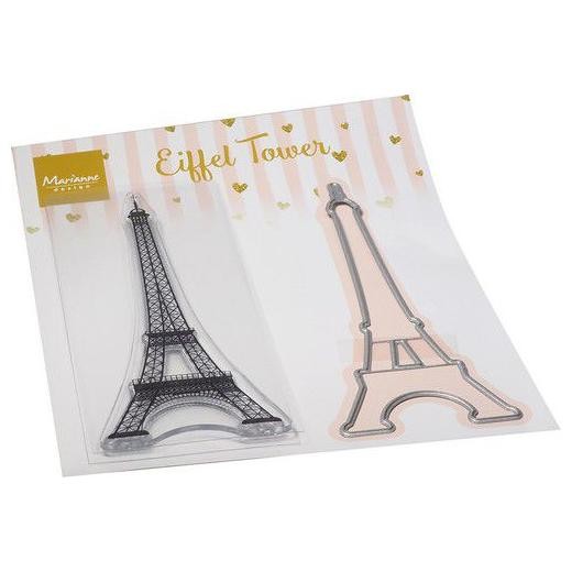 Marianne Design Clear Stamps & Cutting Dies - Eiffel Tower CS1090